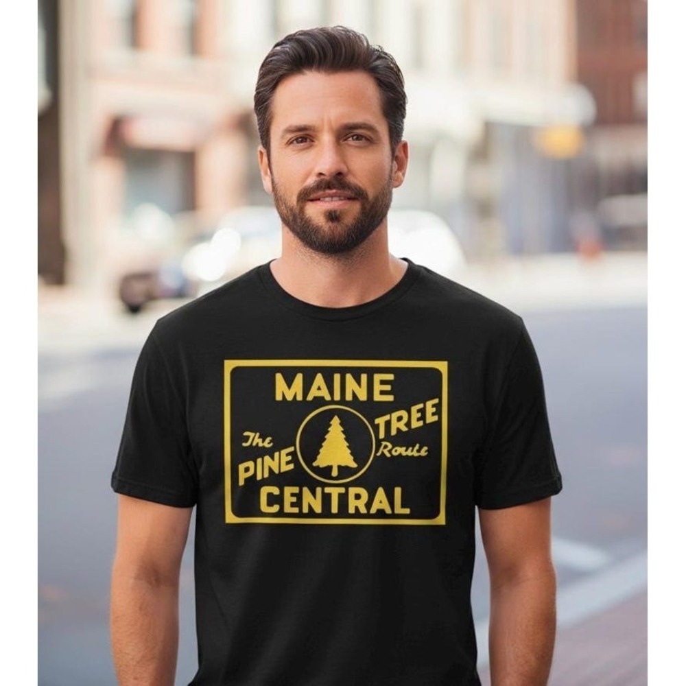 Maine Central Pine Tree Route Railroad T-shirt